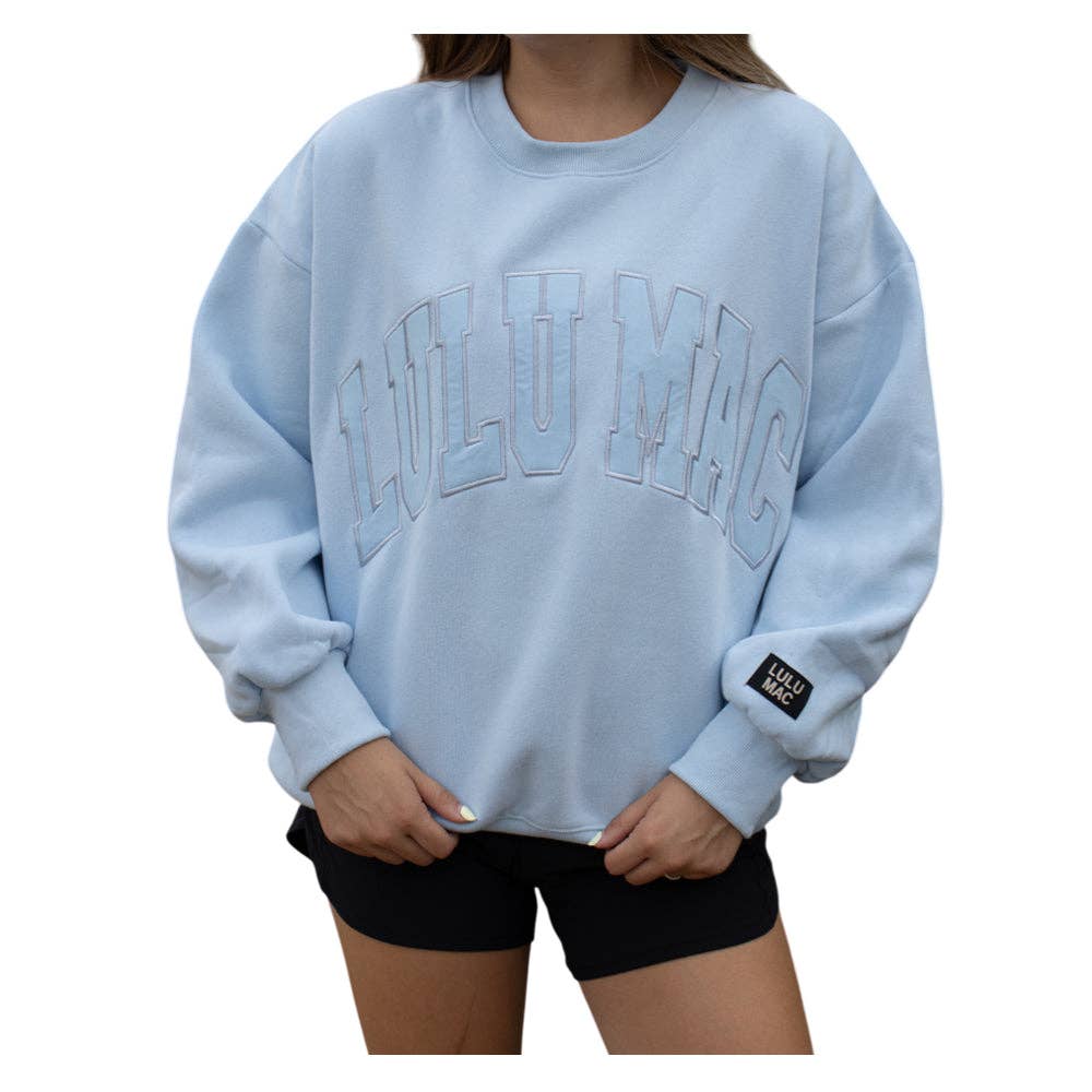 LULU MAC MONO LIGHT BLUE SWEATSHIRT