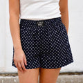 LULU MAC NAVY MINI POLKA DOT BOXER