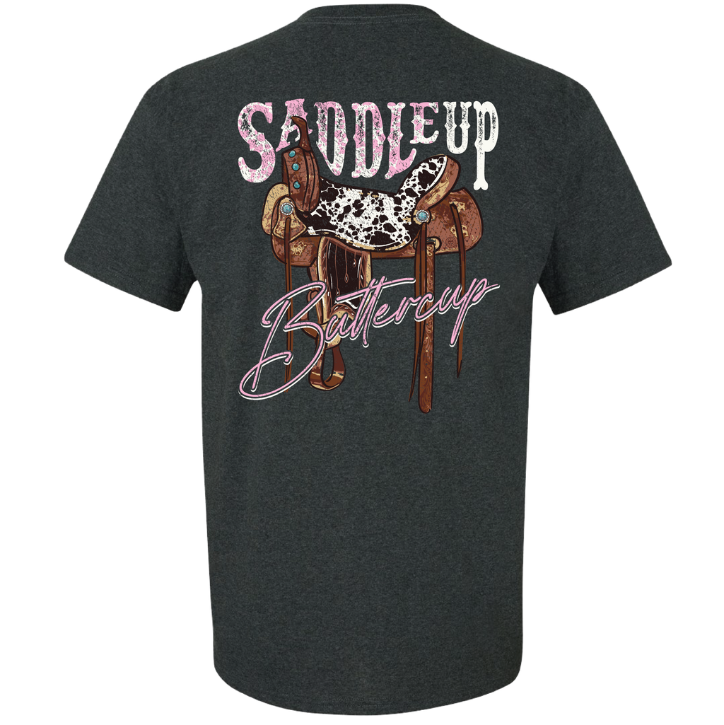 2717 Saddle Up SS Dark Heather Youth