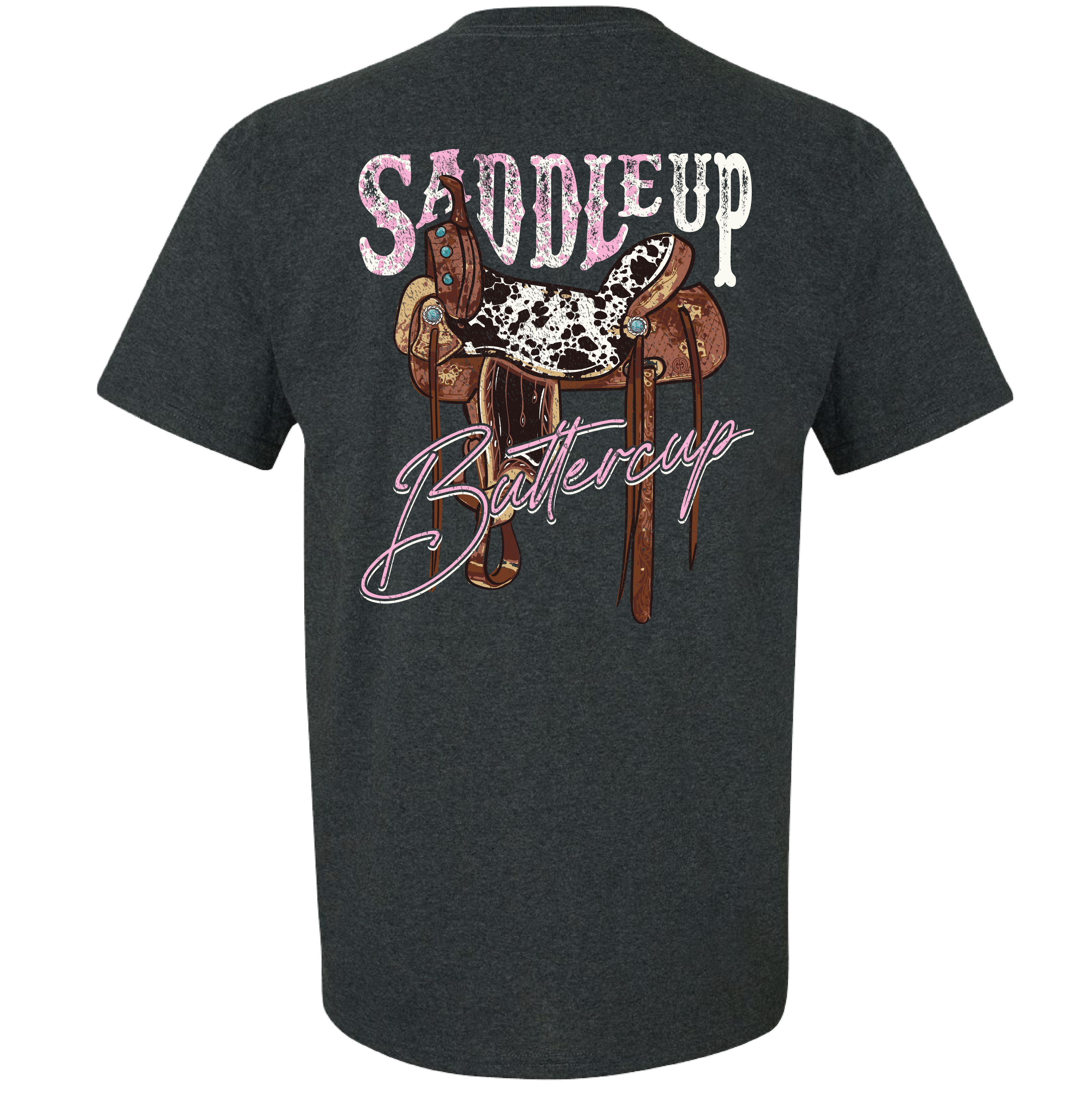 2717 Saddle Up SS Dark Heather Youth