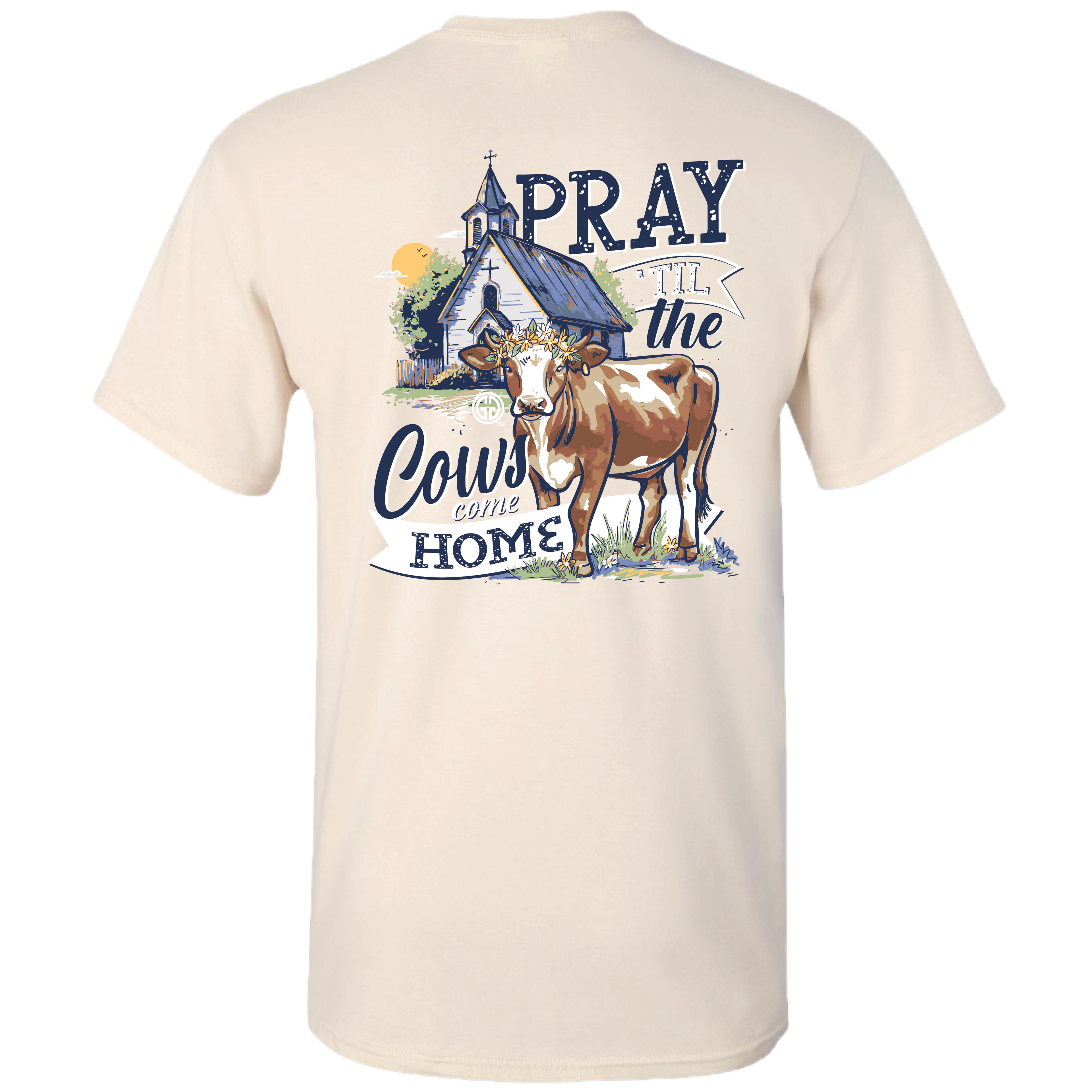 2764 Pray Cow Home - Natural: Natural