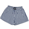 LULU MAC-NAVY GINGHAM BOXER SHORT
