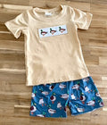 Duck Applique Short Set