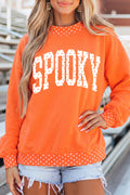 Orange SPOOKY Polka Dot Sweatshirt