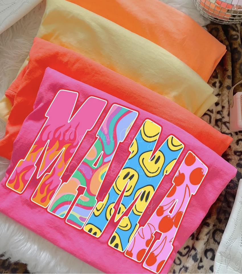 Mama Comfort Color Tee - Pink