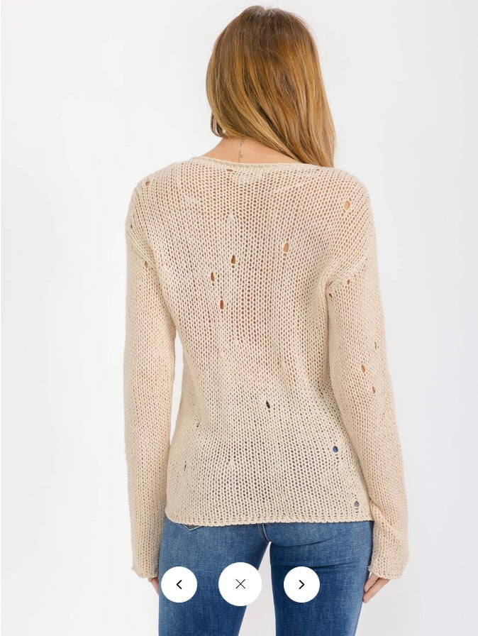 Long Sleeve Knit Pullover Sweater
